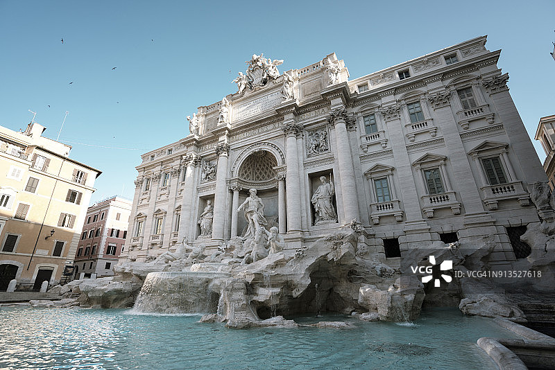 许愿池，意大利罗马图片素材