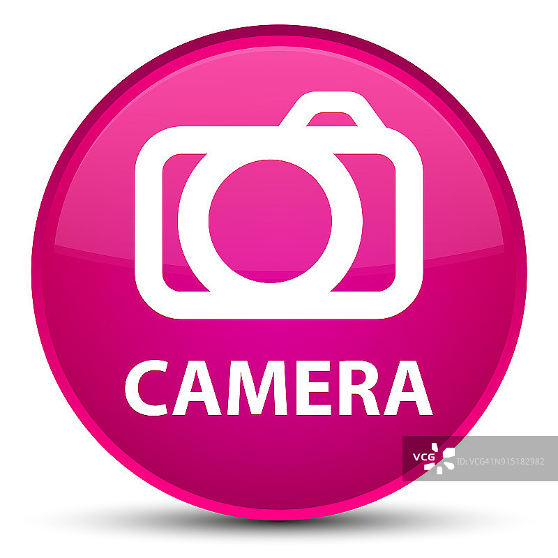 相机专用粉色圆形按钮图片素材