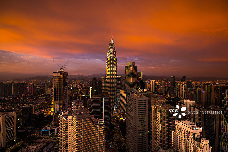 马来西亚吉隆坡天际线图片素材