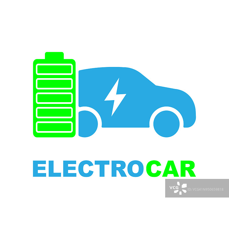 电动汽车加油图标，矢量。电动加油。生态交通图片素材