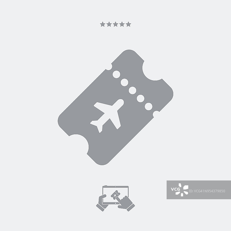 机票-矢量网页图标图片素材