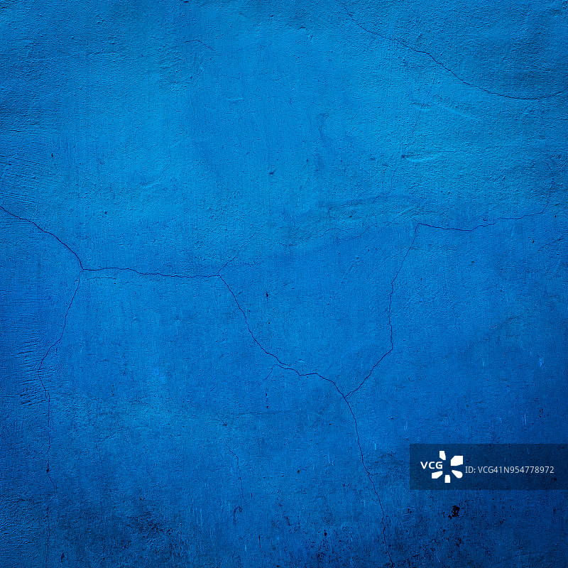 蓝色裂缝墙背景接近纹理图片素材