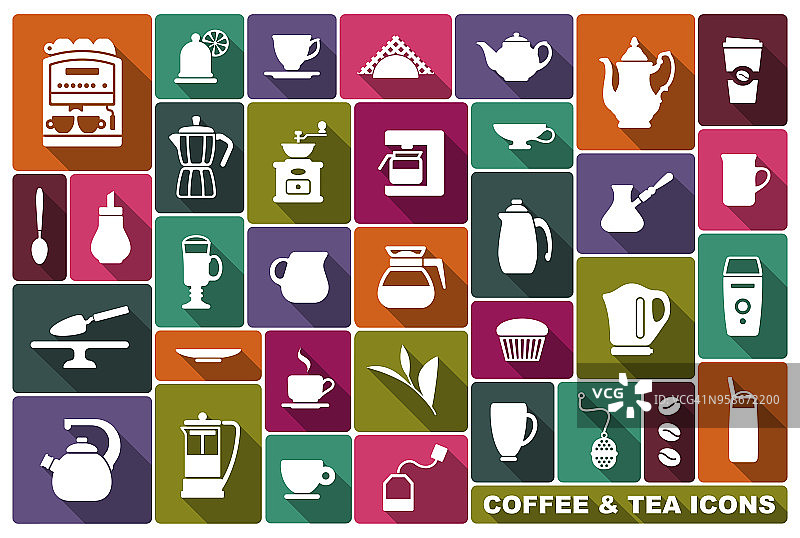 茶和咖啡的象征图片素材