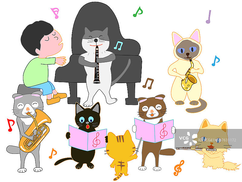 音乐的宠物图片素材