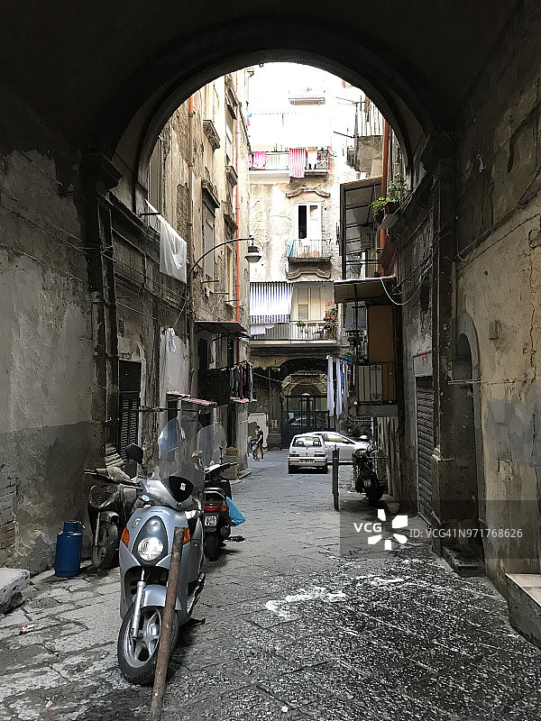 意大利坎帕尼亚那不勒斯的街道。2017年10月图片素材