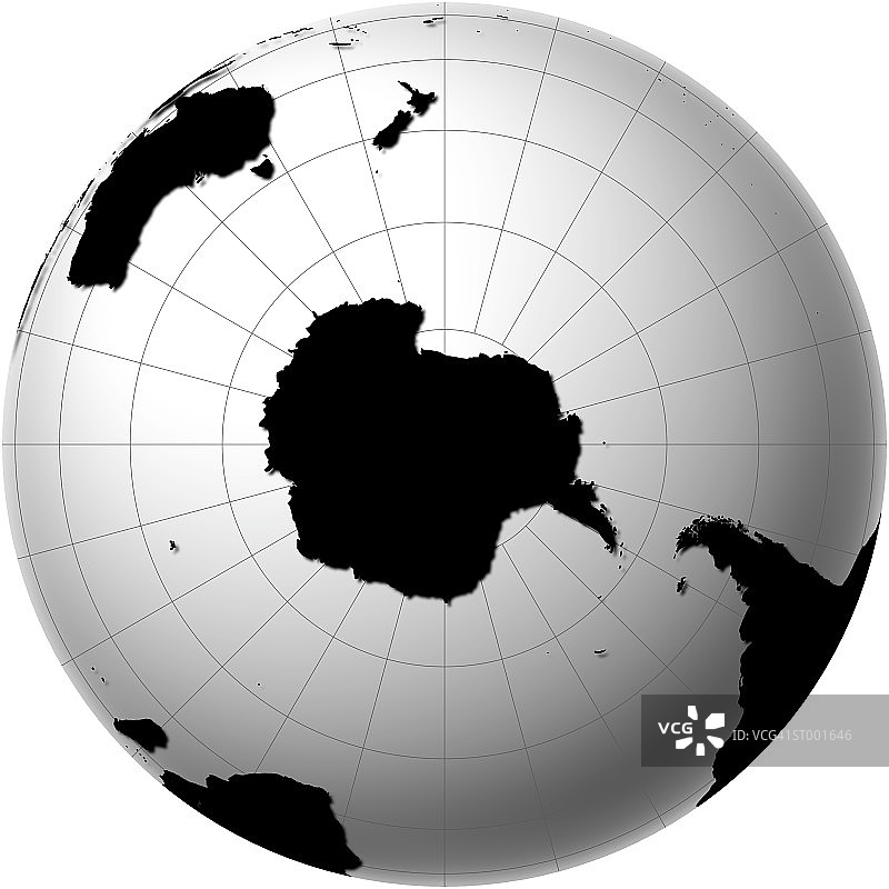 地球视图-南半球图片素材