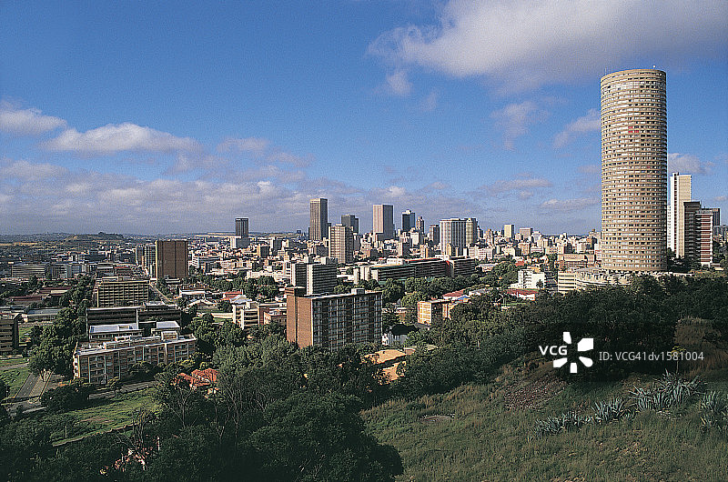 南非约翰内斯堡的城市景观，从草山图片素材