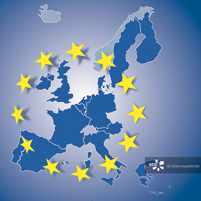 欧洲共同体地图图片素材