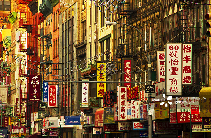 纽约的唐人街图片素材