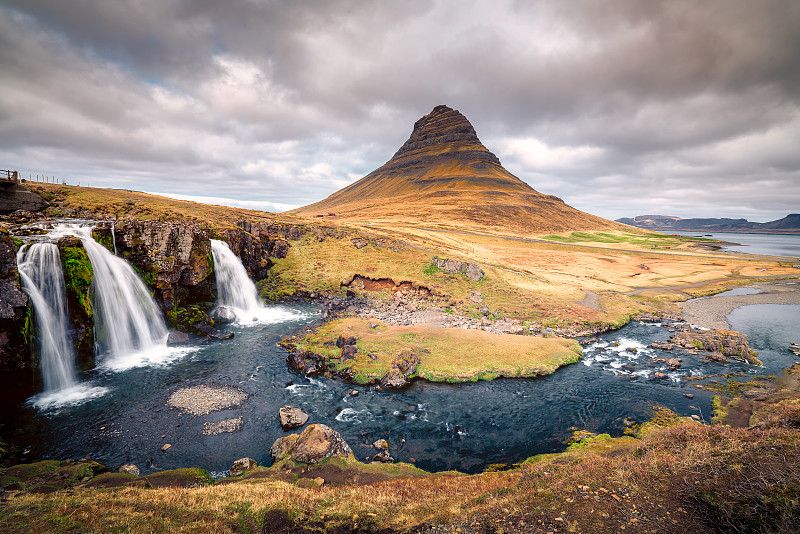 Kirkjufellsfoss - 冰岛图片素材