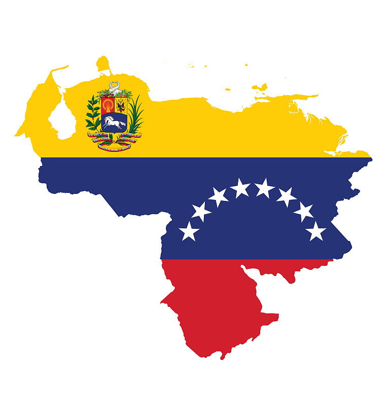 委内瑞拉地图 国旗图片