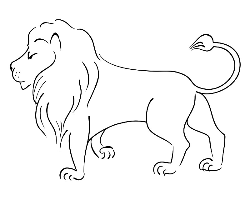 狮子大王简笔画 简单图片