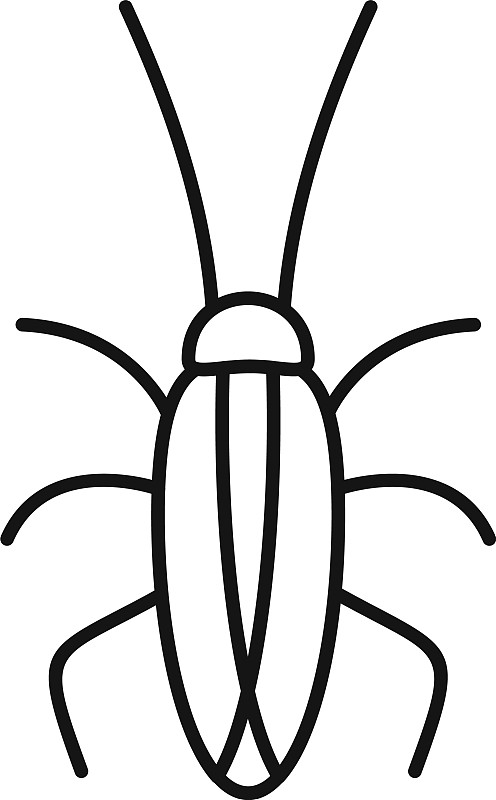 蟑螂简笔画简单图片
