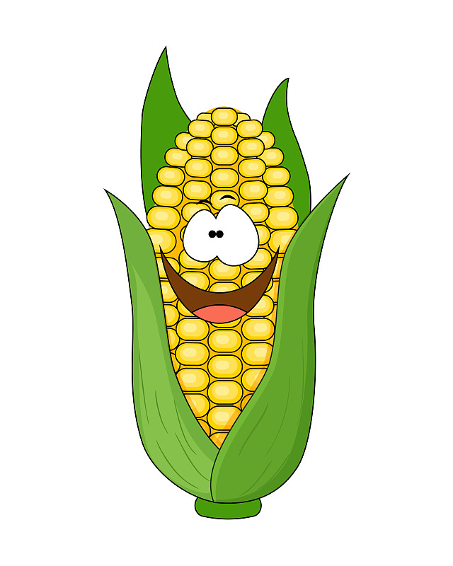 玉米图画卡通图片