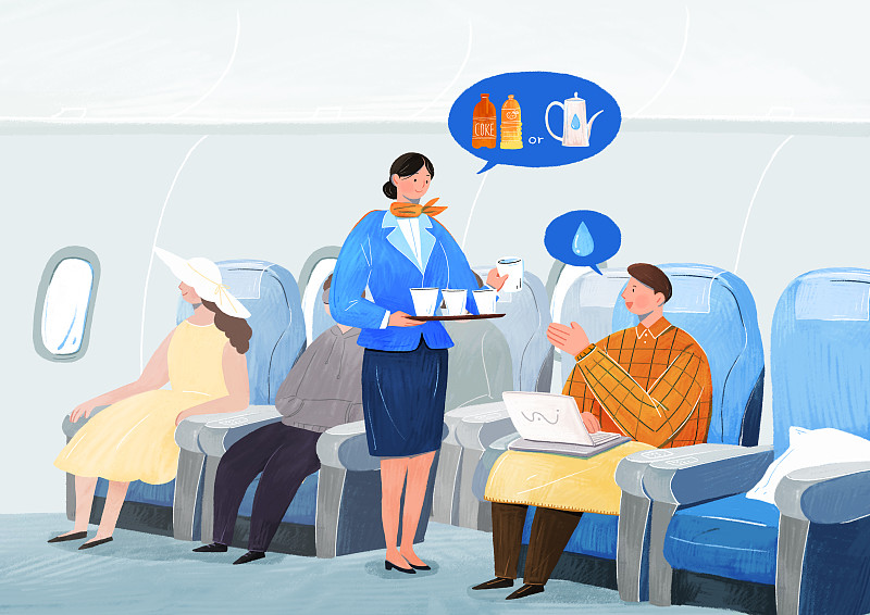 飞机客运服务与航空旅行概念插图001图片下载