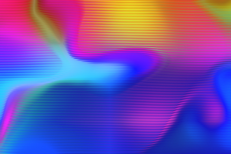 抽象流体彩色霓虹条纹背景图片下载