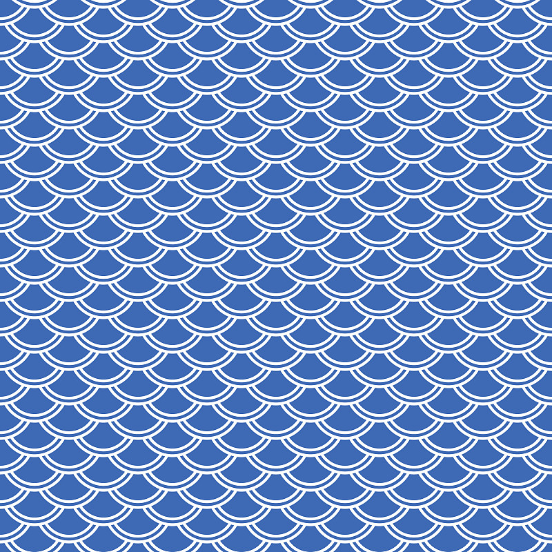 Blue China Seamless Pattern图片素材