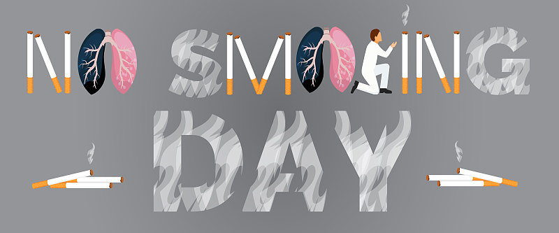 每年11月的第三个星期四和每年5月的世界无烟日为“无烟日”。图片素材