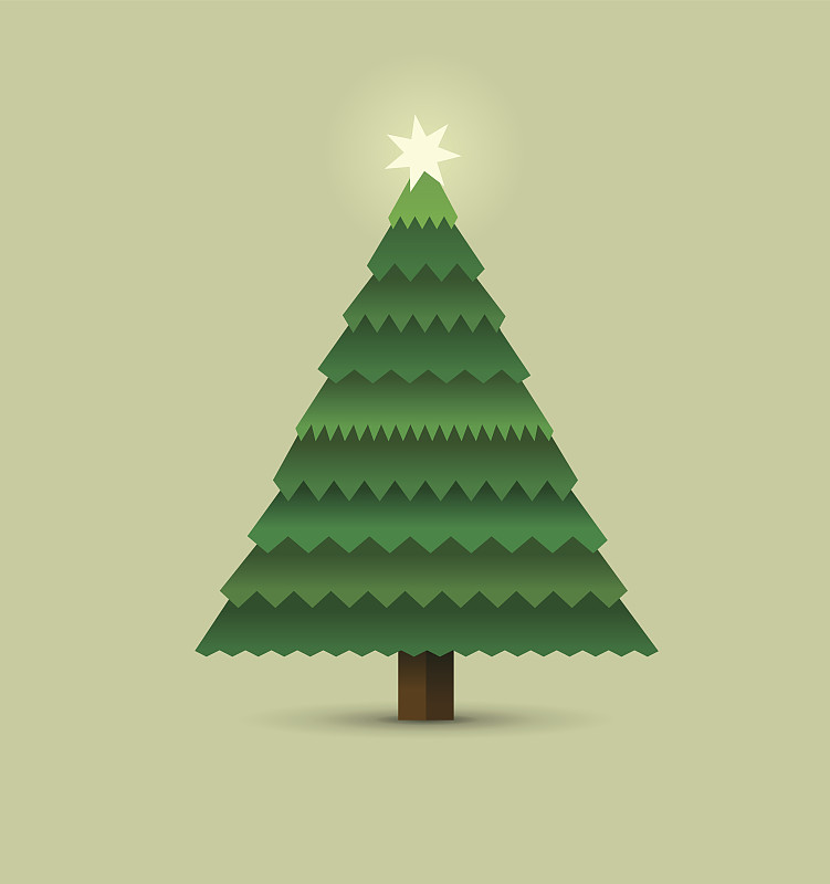圣诞树-插画图片