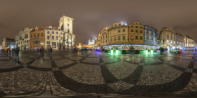 圣诞老城广场。Praga。Czesch共和国图片下载