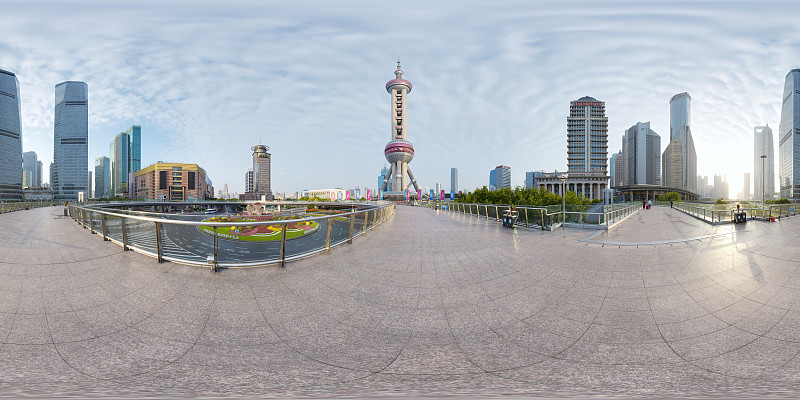 360°上海浦东现代建筑全景图片下载