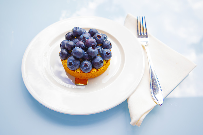 蓝莓蛋糕图片素材