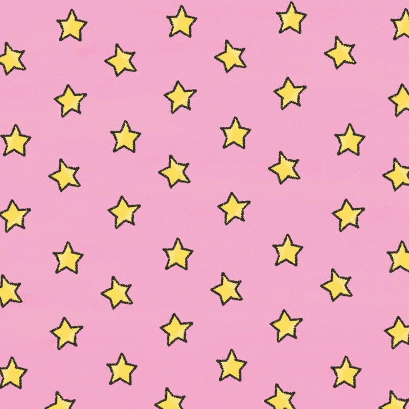 旋转黄色星星对粉红色的背景动画图片下载