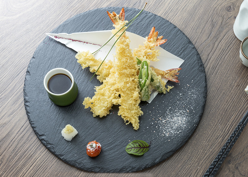 日本料理 天妇罗炸虾图片下载