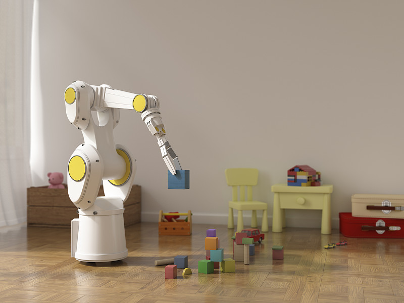 机器人整理孩子的房间图片下载