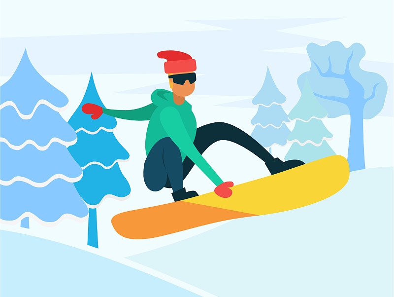 滑雪板极限冬季运动霍布曼图片下载