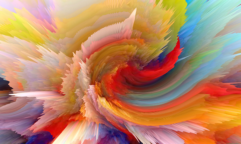 抽象爆炸彩色泼墨科技发布会背景图片下载