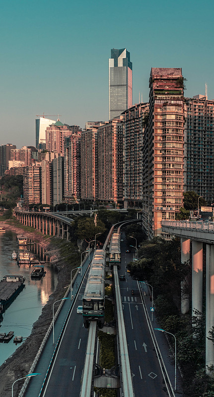 重庆轨道交通2号线图片素材