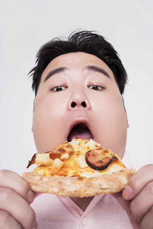 胖子吃披萨图片下载