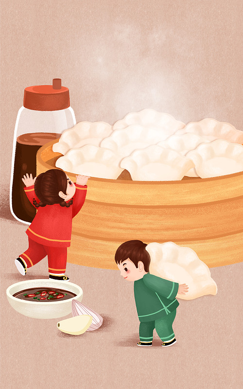 中式传统美食之饺子图片下载