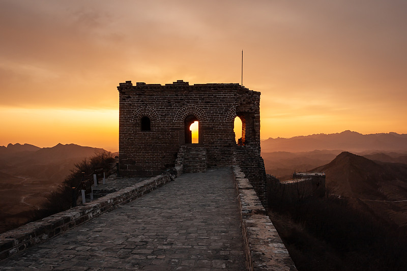 长城日落 Great Wall Sunset图片下载