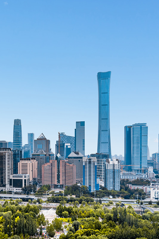 北京CBD全景图图片