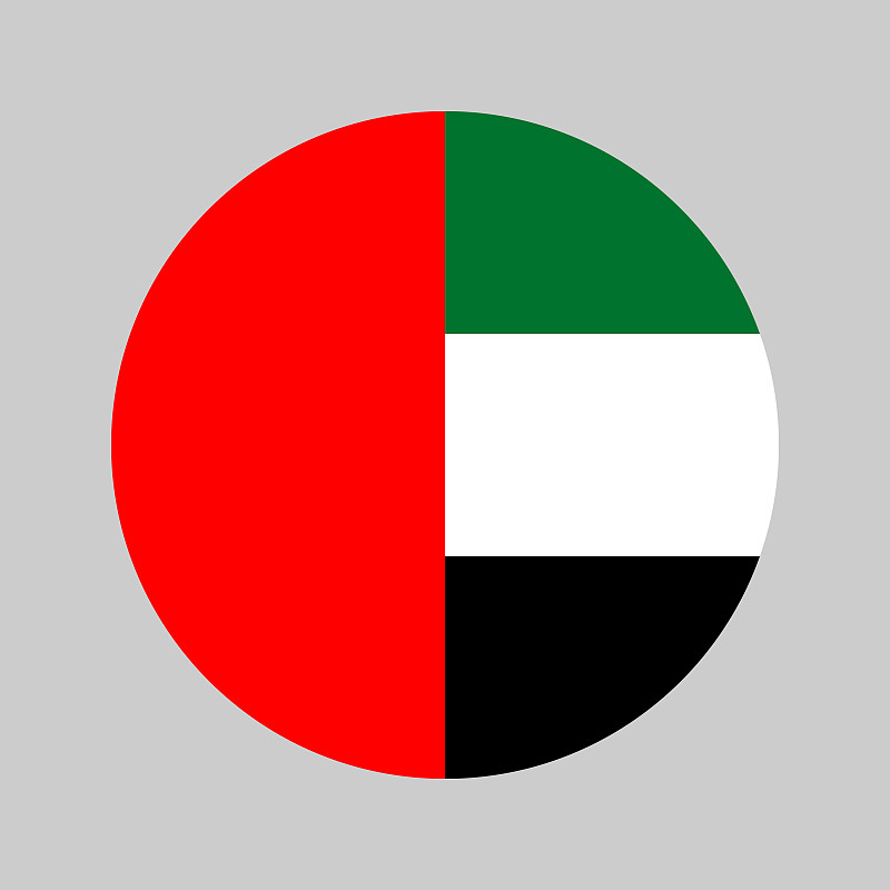 黑底圆形国旗图片