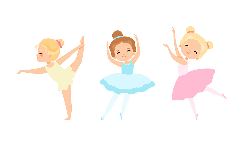 可爱的小芭蕾舞演员的舞蹈集可爱的小图片