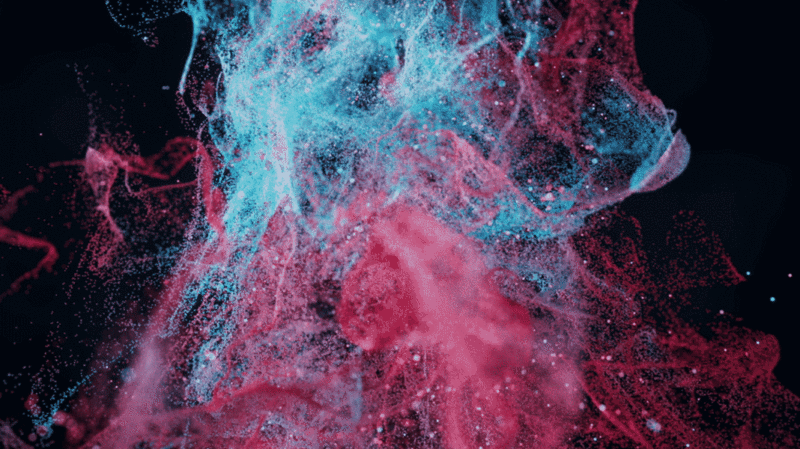 抽象舞动的粒子3D渲染图片下载