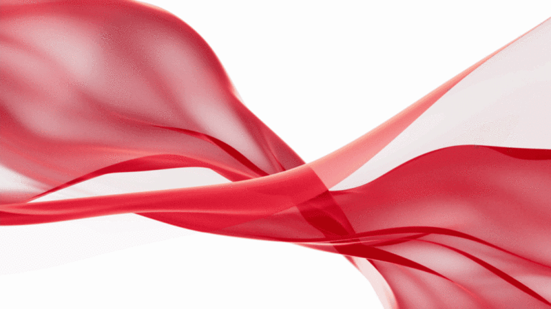 流动的红色布料飘动的红旗3D渲染插画下载