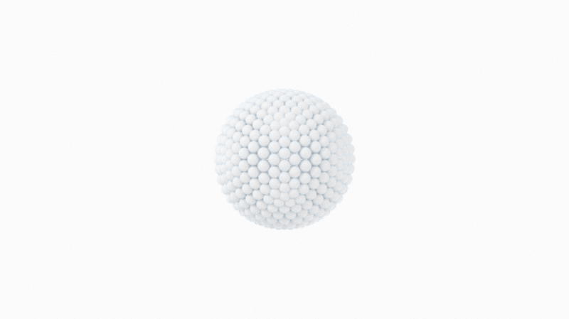 抽象弹性球体动画3D渲染插画下载