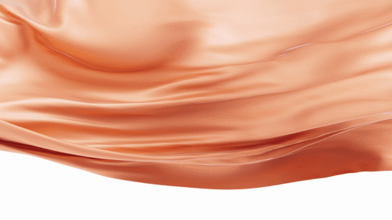 橙色飘舞流动的布料3D渲染图片下载