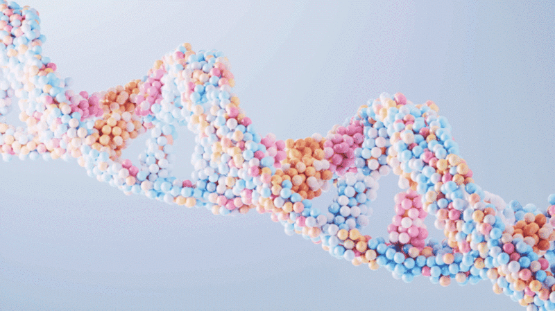 生物科技概念DNA基因3D渲染图片下载