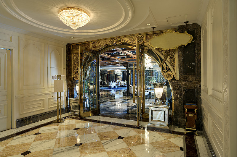 Luxury western restaurant entrance hall图片下载