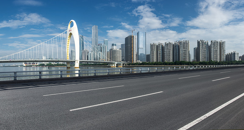 广州猎德大桥和高速路面图片下载