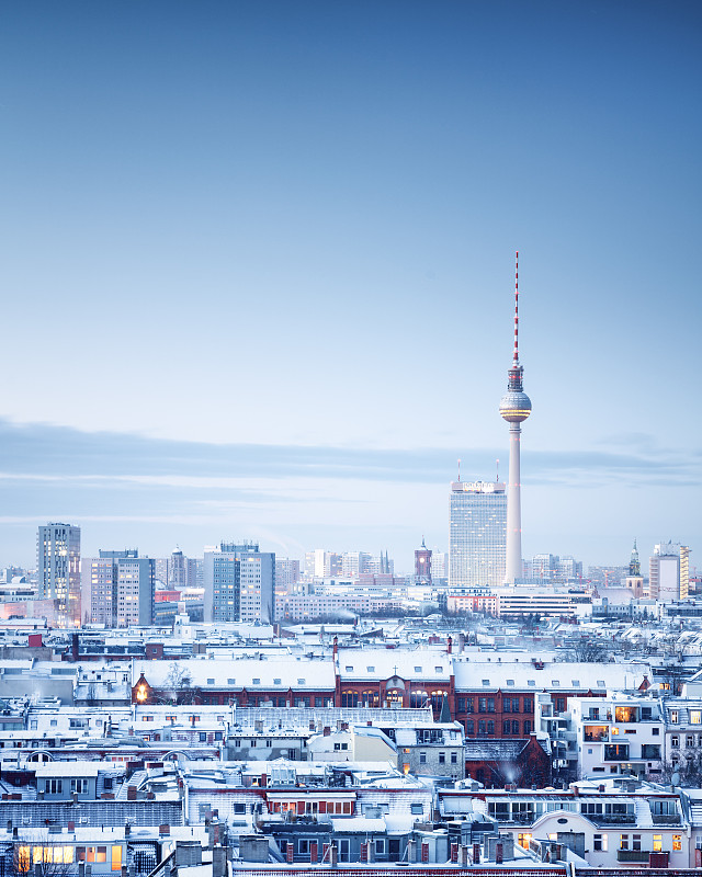 柏林冬天的城市图片下载