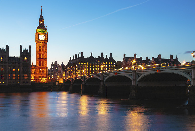 英国伦敦的大本钟图片下载