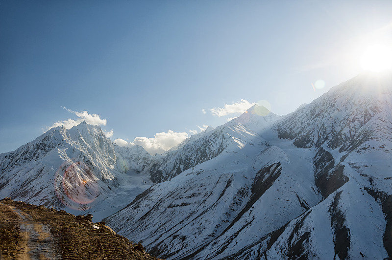 在喜马拉雅山的高处图片下载