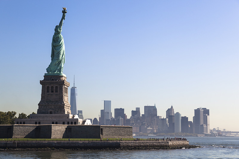 美国，纽约，自由女神像图片素材