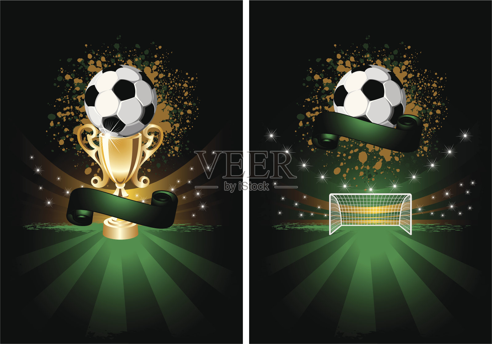 足球海报插画图片素材